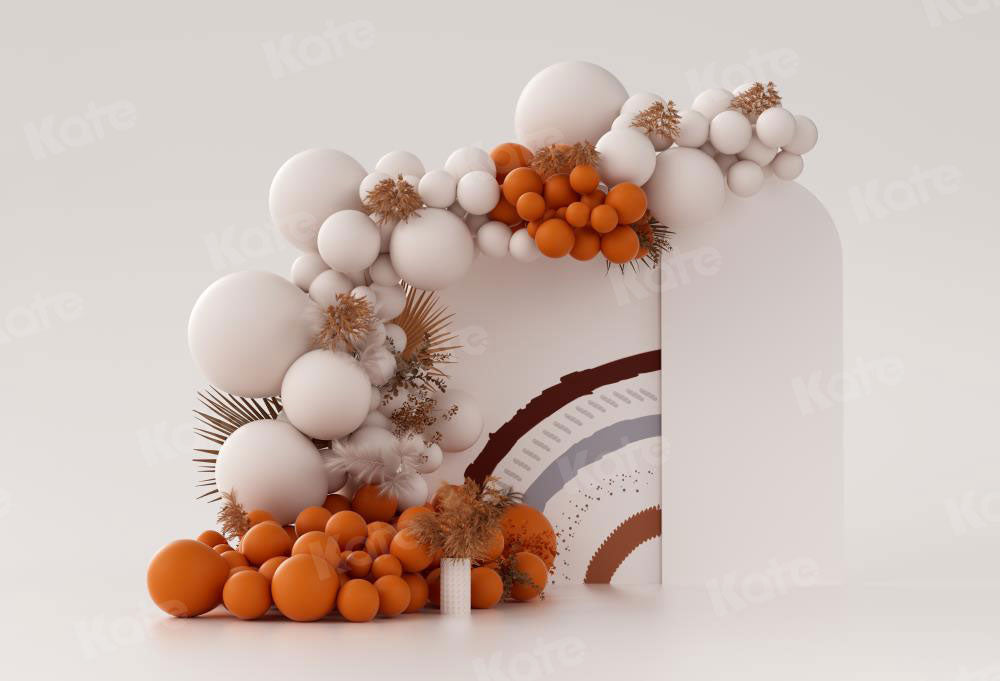 Kate White Boho Balloons Backdrop Designed by Uta Mueller Photography -UK