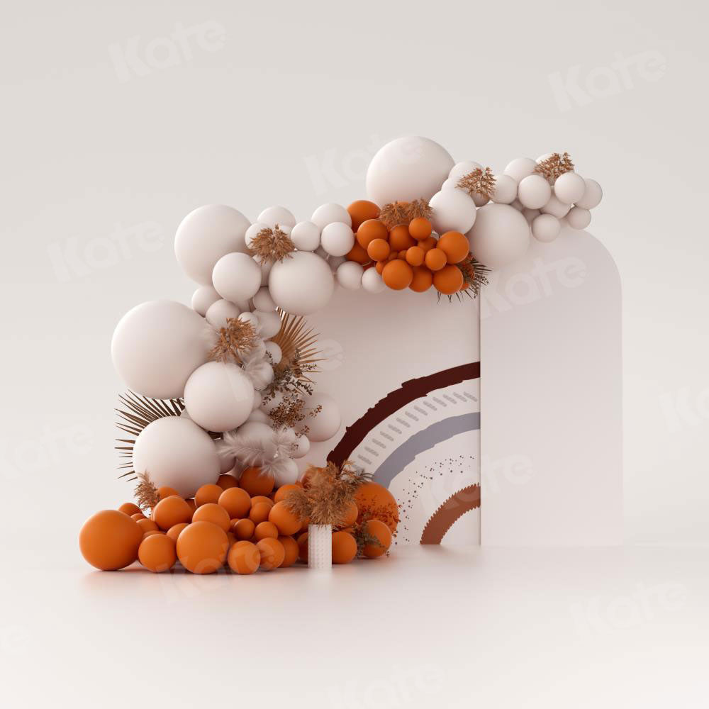 Kate White Boho Balloons Backdrop Designed by Uta Mueller Photography -UK