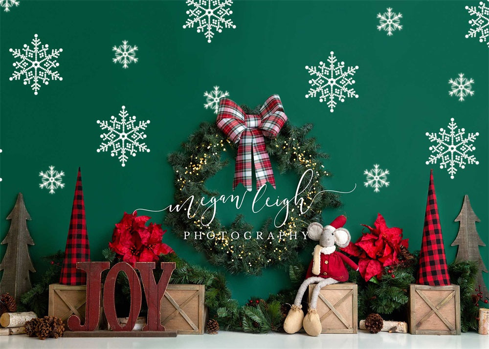 Kate Christmas Joy Backdrop Designed by Megan Leigh Photography