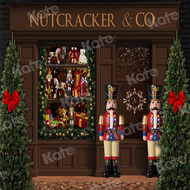 Kate Christmas Nutcracker Shop Backdrop Designed by Uta Mueller Photography