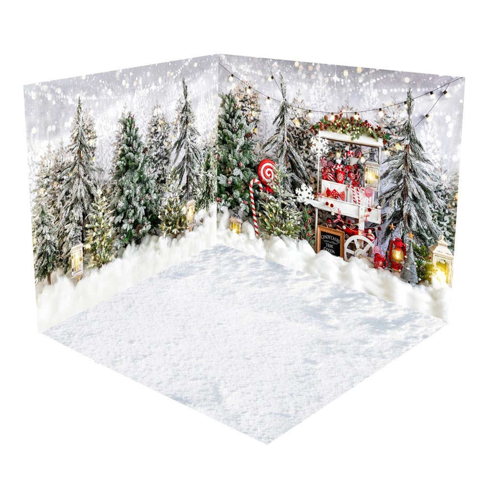 Kate Christmas Hot Cocoa Snow Tree Room Set