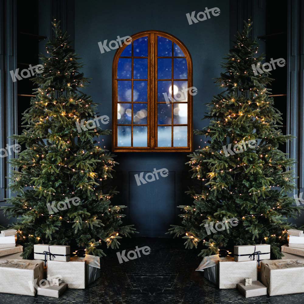 Kate Christmas Window Night Gifts Backdrop Designed by Chain Photography
