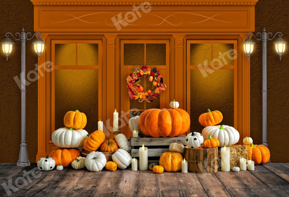 Kate Autumn Pumpkins Store Backdrop Designed by Emetselch -UK