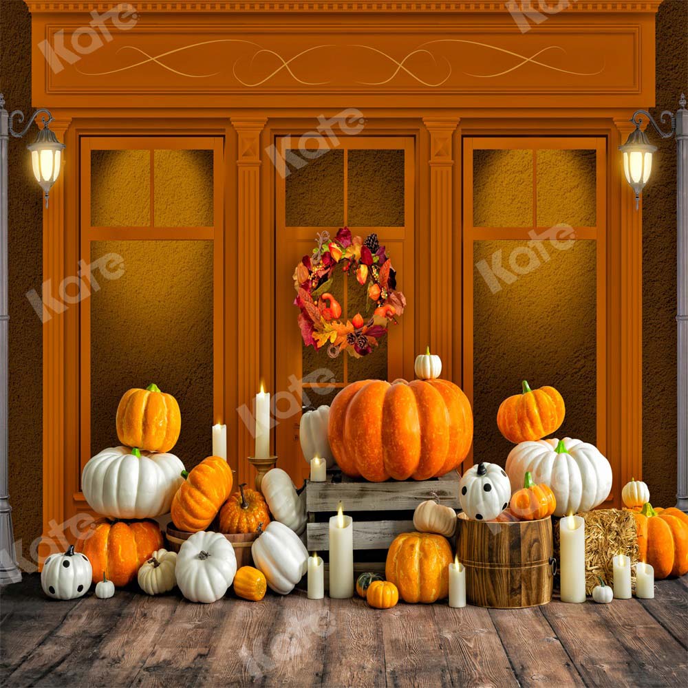 Kate Autumn Pumpkins Store Backdrop Designed by Emetselch -UK