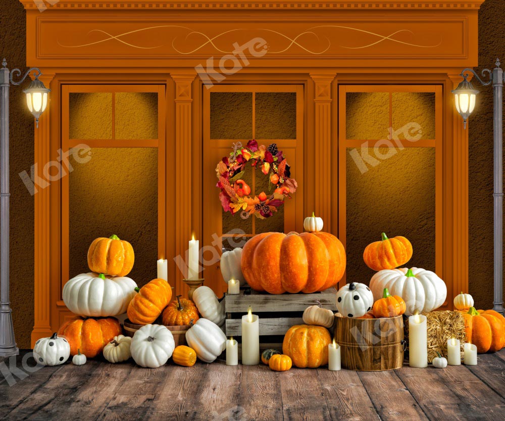 Kate Autumn Pumpkins Store Backdrop Designed by Emetselch