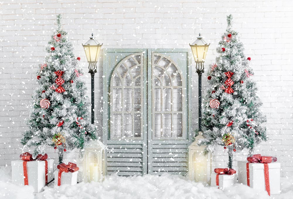 Kate Christmas Snowy Trees Backdrop Designed by Uta Mueller Photography