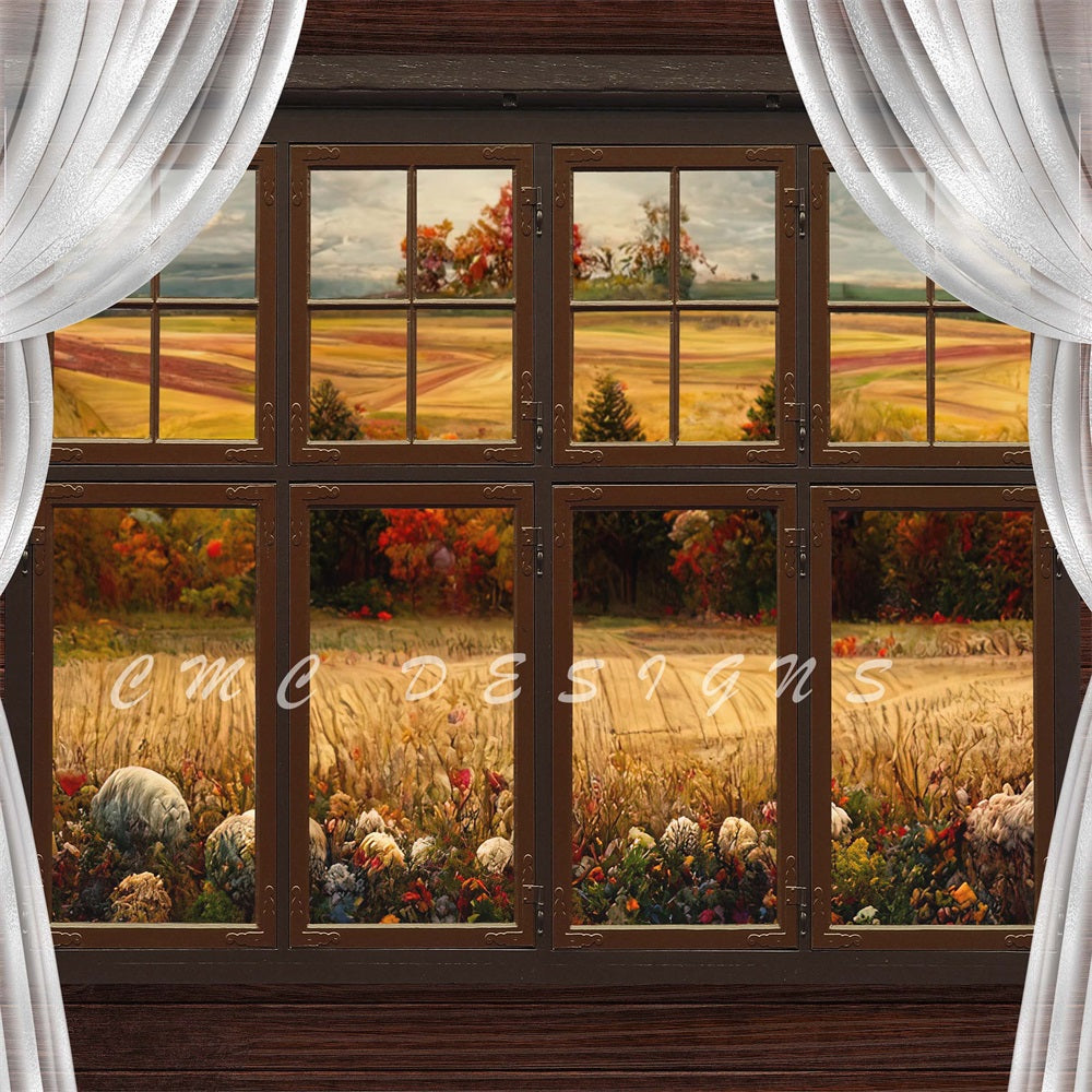 Kate Autumn Window View Backdrop Designed By Candice Compton