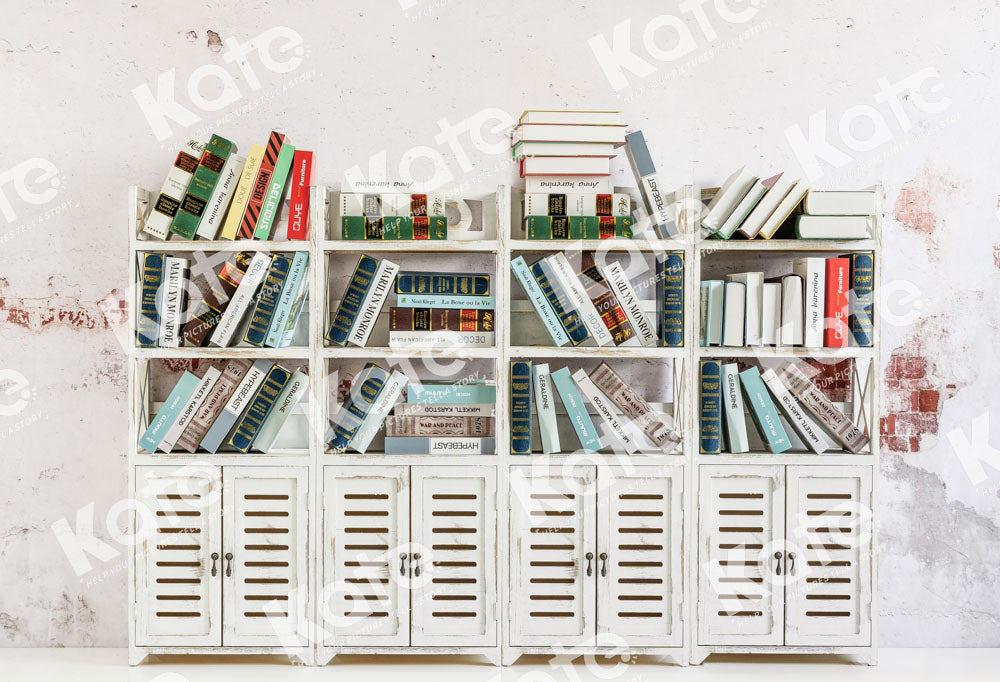 Kate White Bookshelf Backdrop Designed by Emetselch