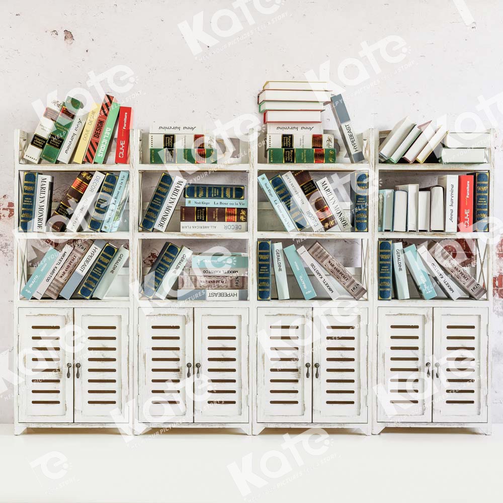Kate White Bookshelf Backdrop Designed by Emetselch