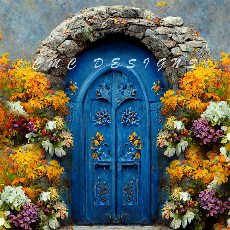 Kate Autumn Flower Door Backdrop Designed by Candice Compton