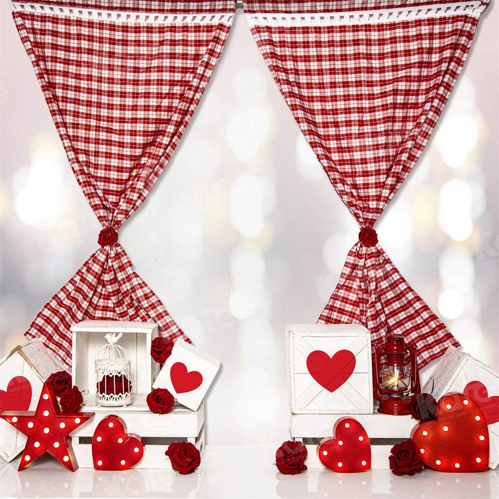 Kate Valentine's Day Love Boxes Bokeh Backdrop for Photography -UK