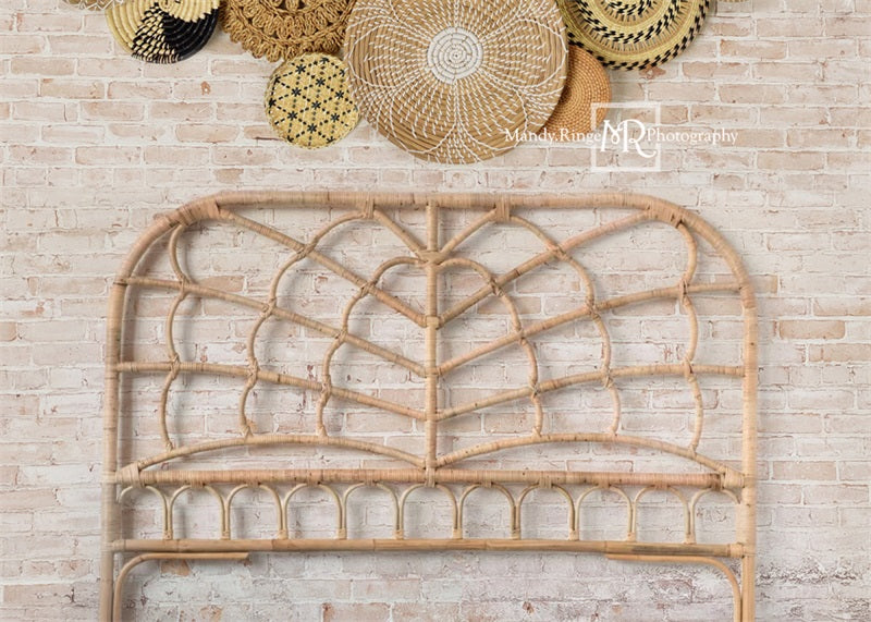 Kate Boho Headboard Baskets Backdrop Designed by Mandy Ringe Photography