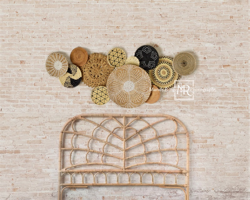 Kate Boho Headboard Baskets Backdrop Designed by Mandy Ringe Photography