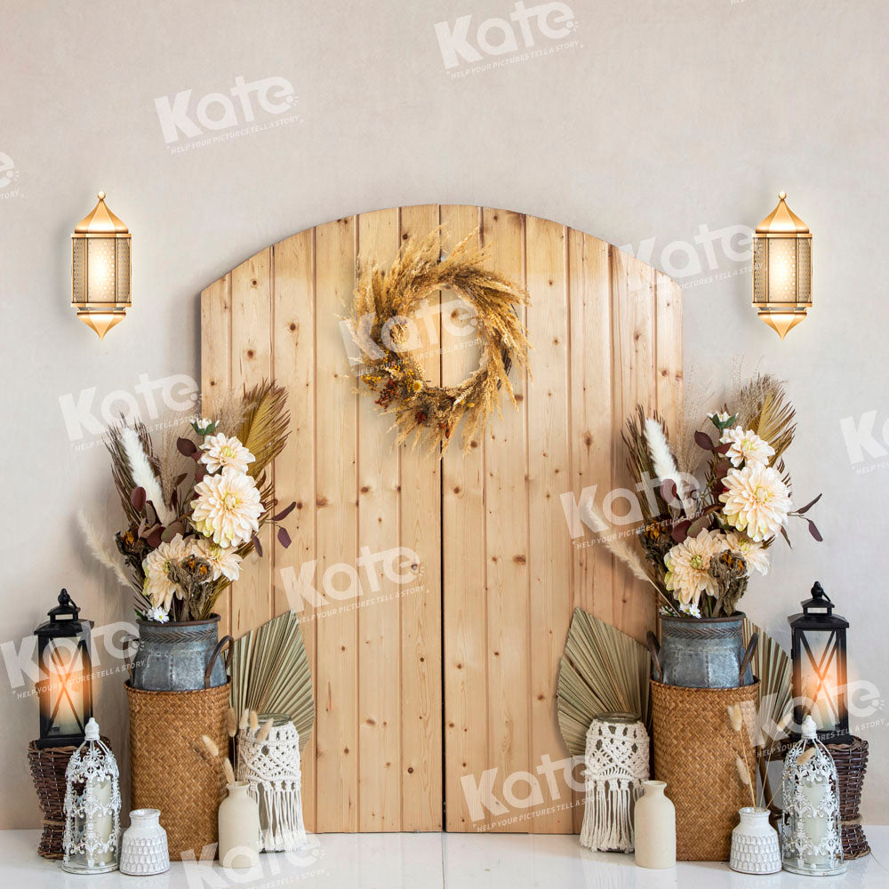 Kate Spring Boho Room Barn Door Backdrop Designed by Emetselch