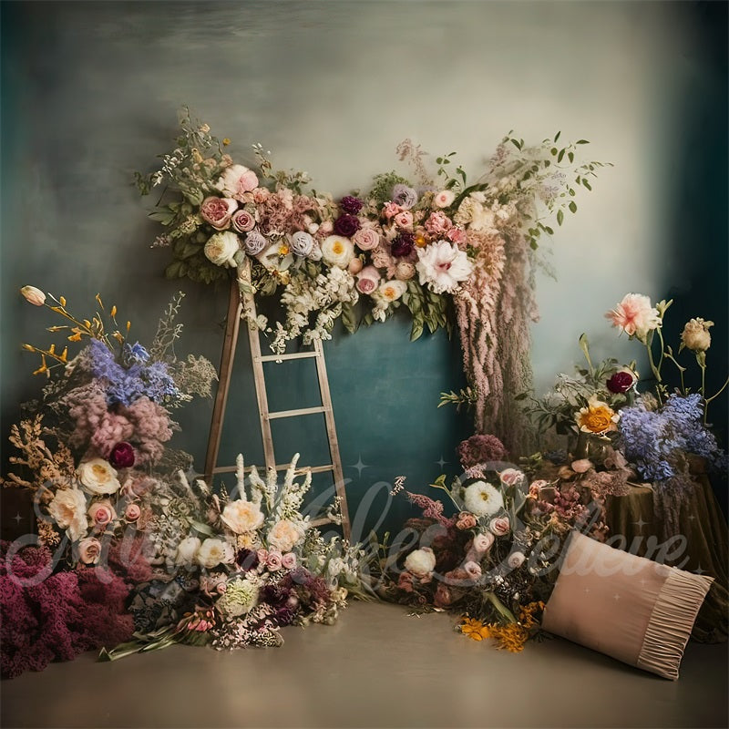Kate Boho Dried Flowers Backdrop Designed by Mini MakeBelieve -UK