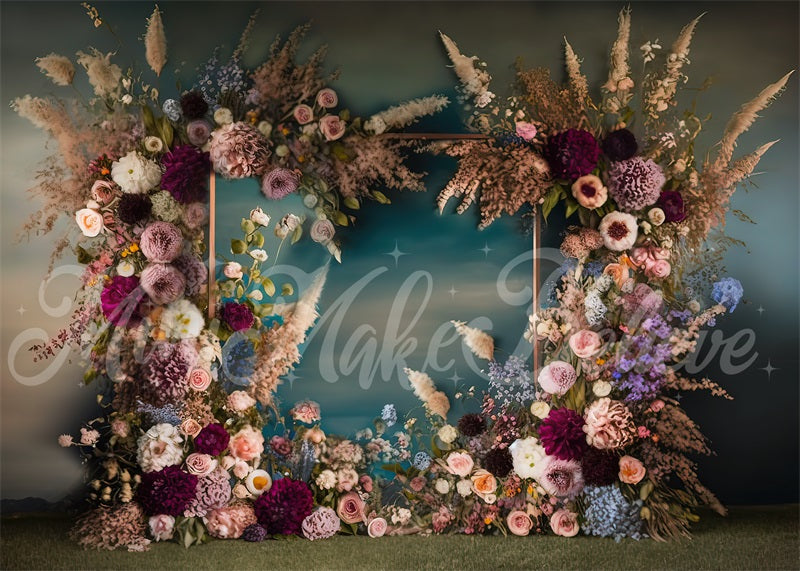 Kate Fine Art Frame Spring Flowers Backdrop Designed by Mini MakeBelieve