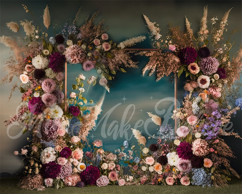 Kate Fine Art Frame Spring Flowers Backdrop Designed by Mini MakeBelieve