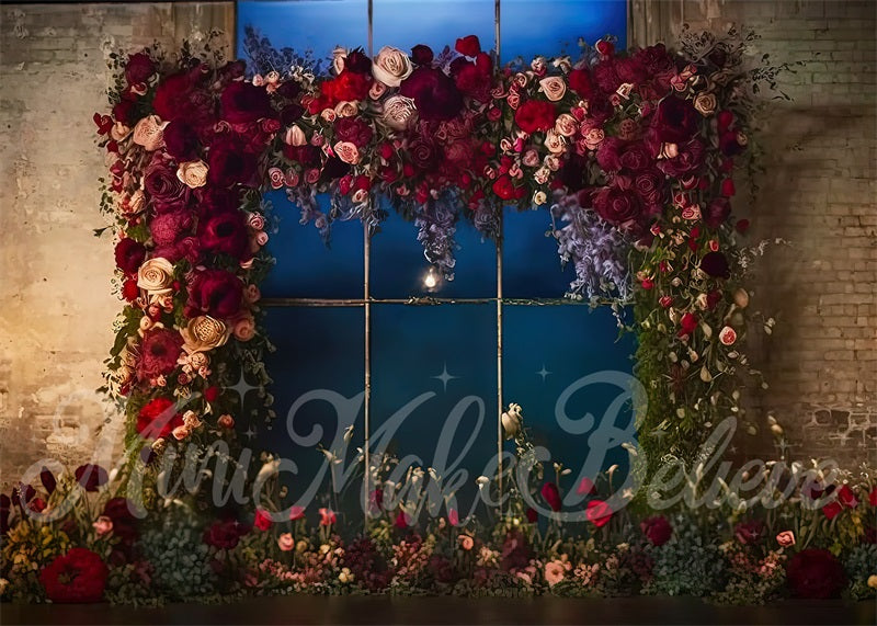 Kate Fine Art Flowers Brick Wall Backdrop Designed by Mini MakeBelieve -UK