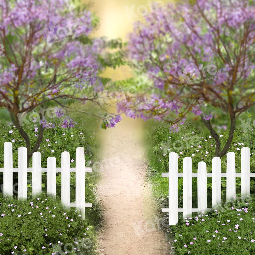 Kate Summer Field Fence Tree Backdrop Designed by Chain Photography -UK