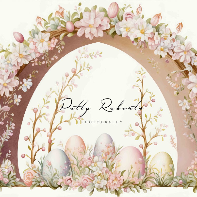 Kate Beige Easter Oil Painted Arch Backdrop Designed by Patty Robert