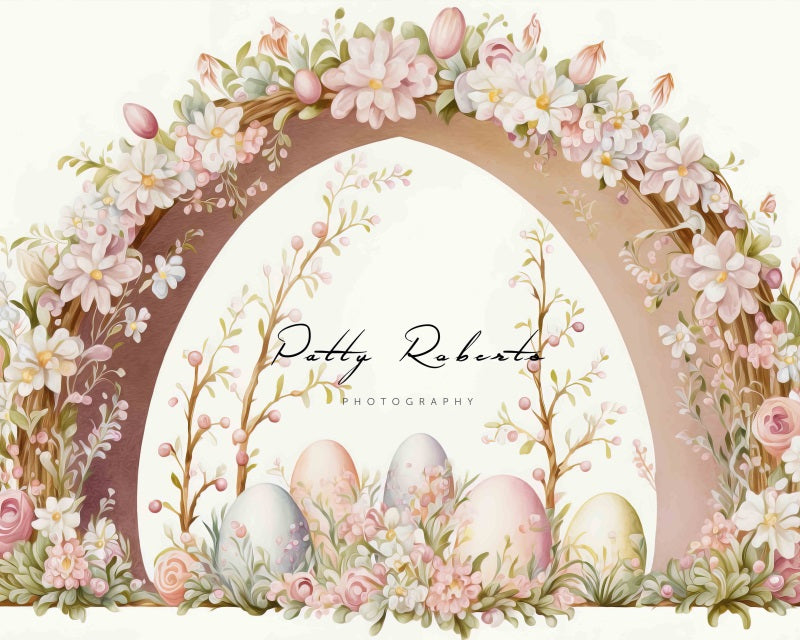 Kate Beige Easter Oil Painted Arch Backdrop Designed by Patty Robert -UK