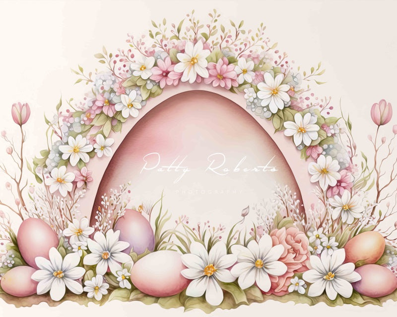 Kate Watercolor Pink Easter Arch Backdrop Designed by Patty Robert -UK
