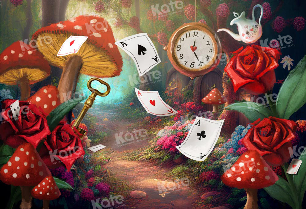 Kate Fantasy Mushroom Forest Backdrop Designed by Chain Photography -UK