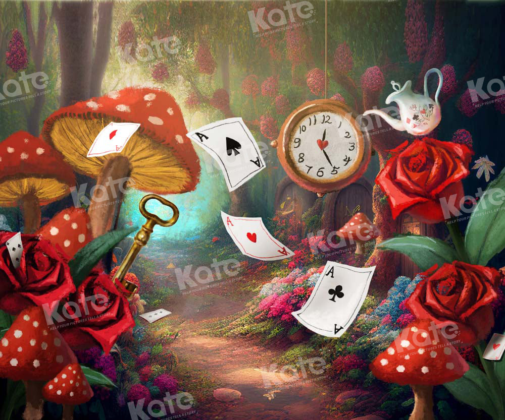 Kate Fantasy Mushroom Forest Backdrop Designed by Chain Photography -UK