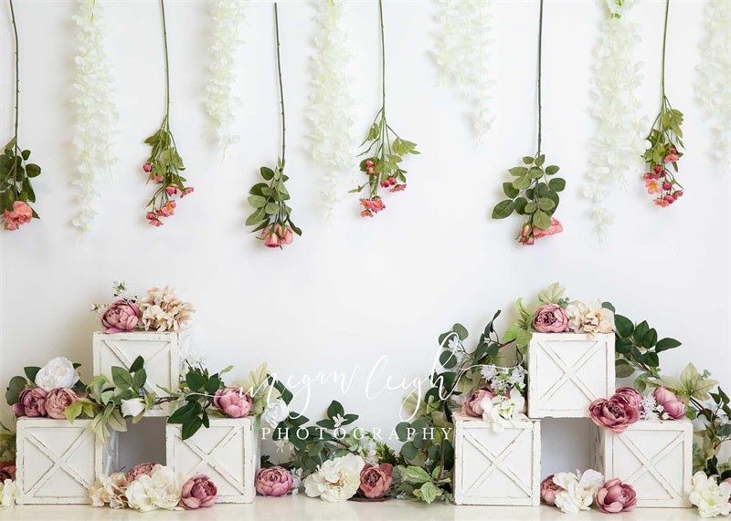 Kate Boho Floral Birthday Backdrop Designed by Megan Leigh Photography