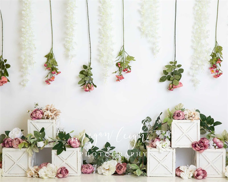 Kate Boho Floral Birthday Backdrop Designed by Megan Leigh Photography