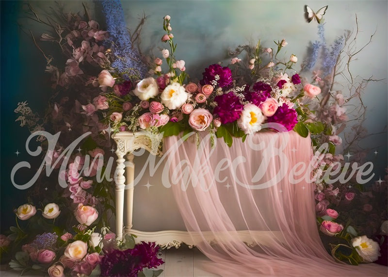 Kate Fine Art Interior Floral Curtain Backdrop Designed by Mini MakeBelieve