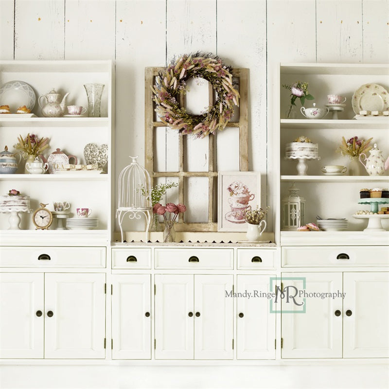 Kate Mother's Day Tea Kitchen Backdrop Designed by Mandy Ringe Photography