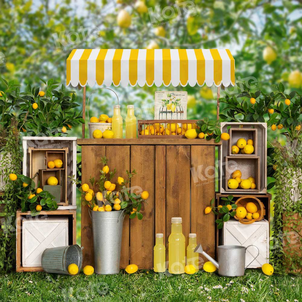 Kate Summer Lemon Trees Backdrop Designed by Emetselch