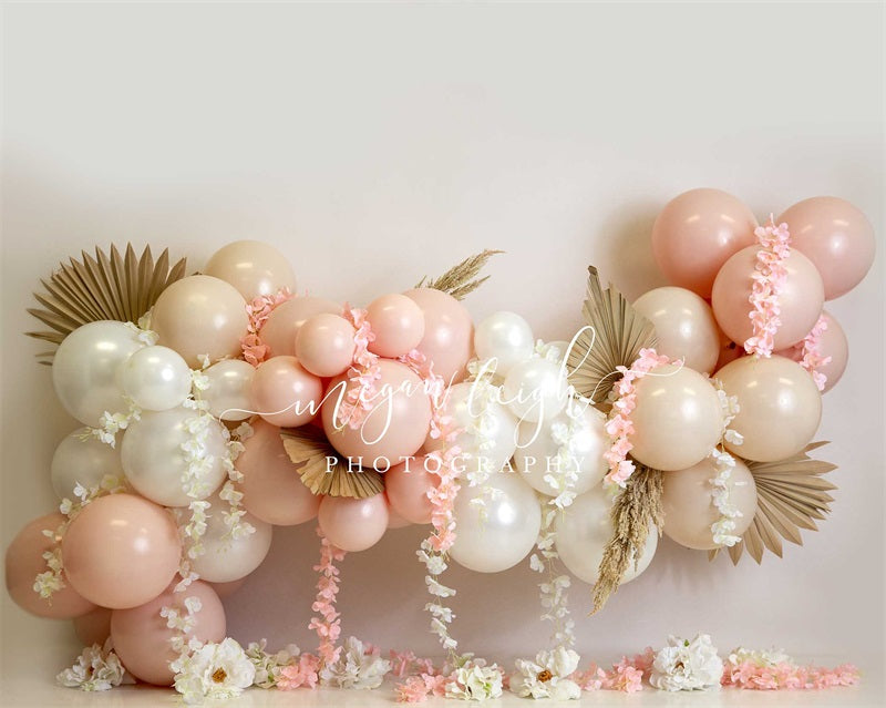 Kate Balloons Floral Garland Backdrop Designed by Megan Leigh Photography -UK