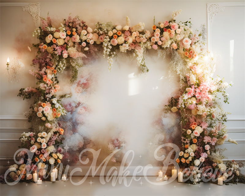 Kate Flower Arch Room Wedding Backdrop Designed by Mini MakeBelieve