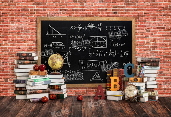 Kate Back to School Brick Wall Backdrop Designed by Emetselch -UK