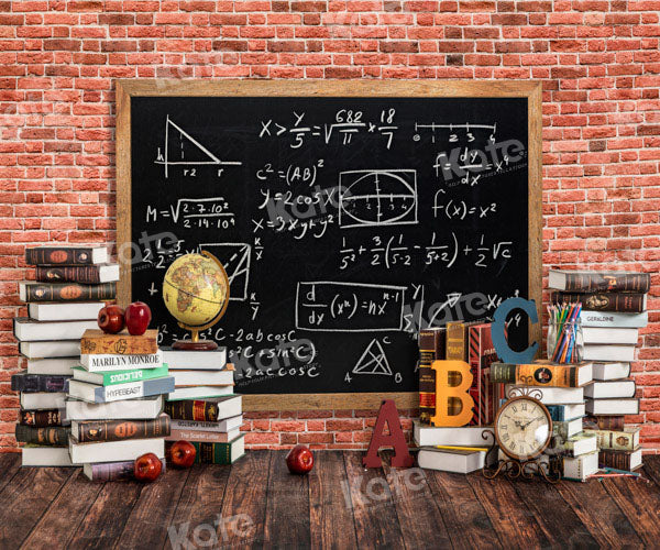 Kate Back to School Brick Wall Backdrop Designed by Emetselch -UK