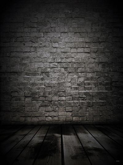 Kate Black Brick Wall With Floor Backdrops For Photography - Kate backdrops UK