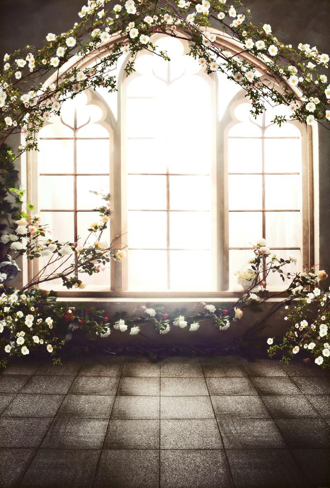 Kate Wedding flower Window backdrop photography background 5x7ft - Kate backdrop UK