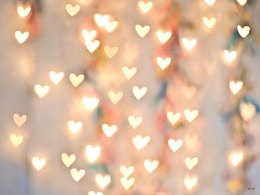 Kate Bright Light Pink Love Heart Valentine's Day Backdrops for Children Photography