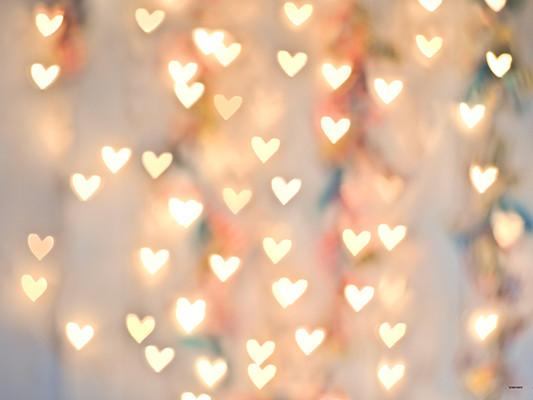 Kate Bright Light Pink Love Heart Valentine's Day Backdrops for Children Photography -UK