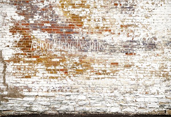 Kate Crumbling White and Red Brick Wall Backdrops Designed by Arica Kirby