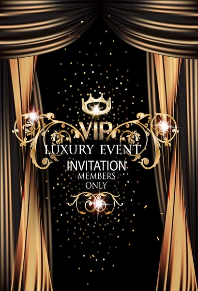 Kate Golden Curtain Vip Luxury Event Party backdrop