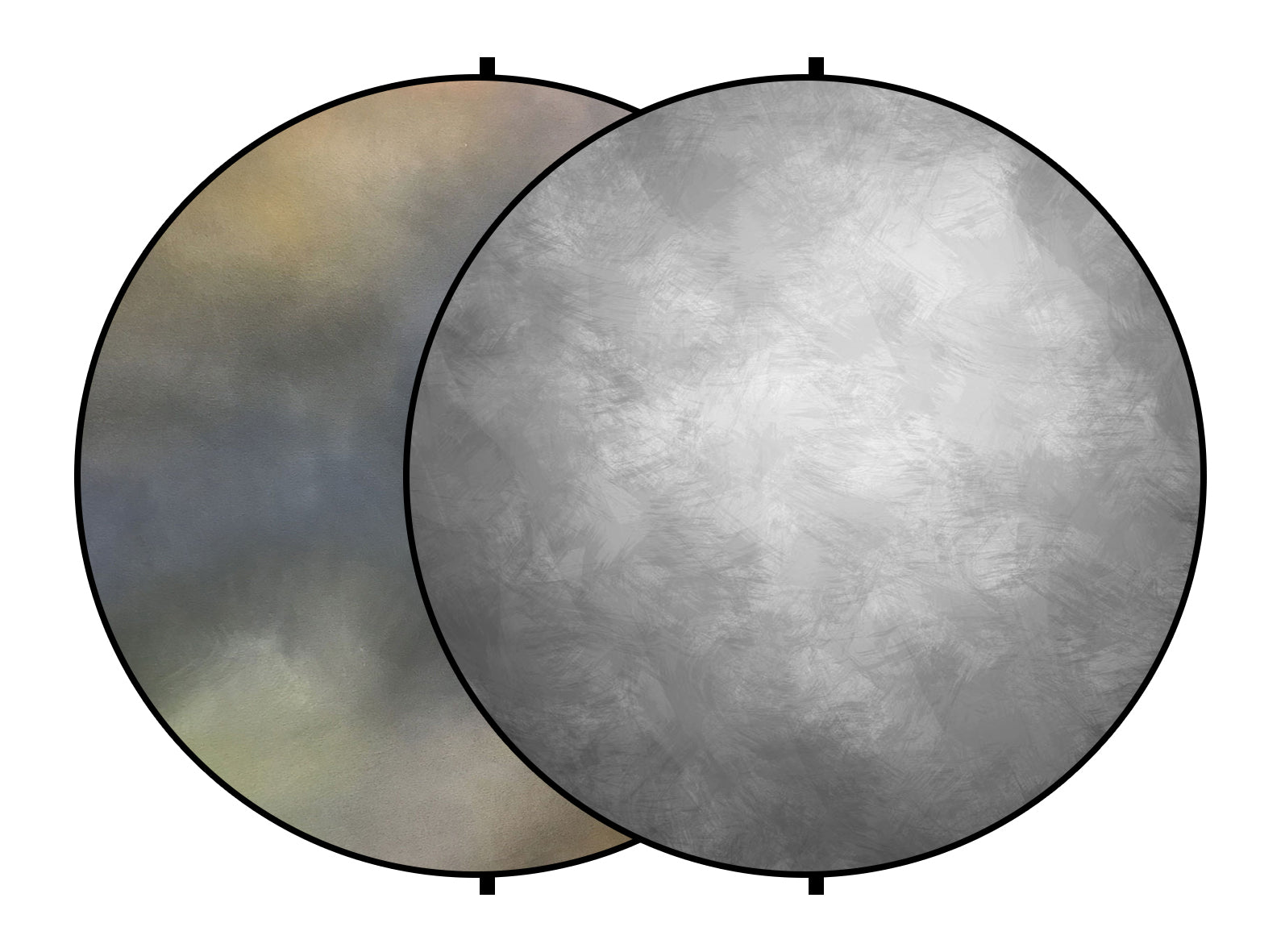 Kate Grey/Fine Art Abstract Mixed Round Collapsible Backdrop for Baby Photography 5X5ft(1.5x1.5m)