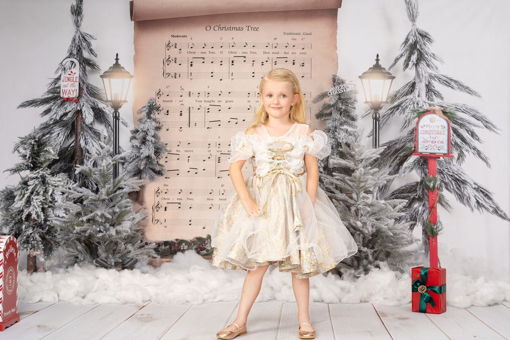 Kate Christmas Song Book Backdrop Designed by Uta Mueller Photography