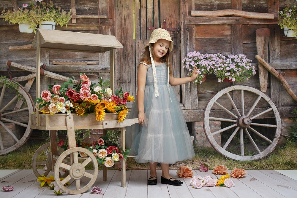 Kate Outdoor Backdrop Old Wood Barn for Photography