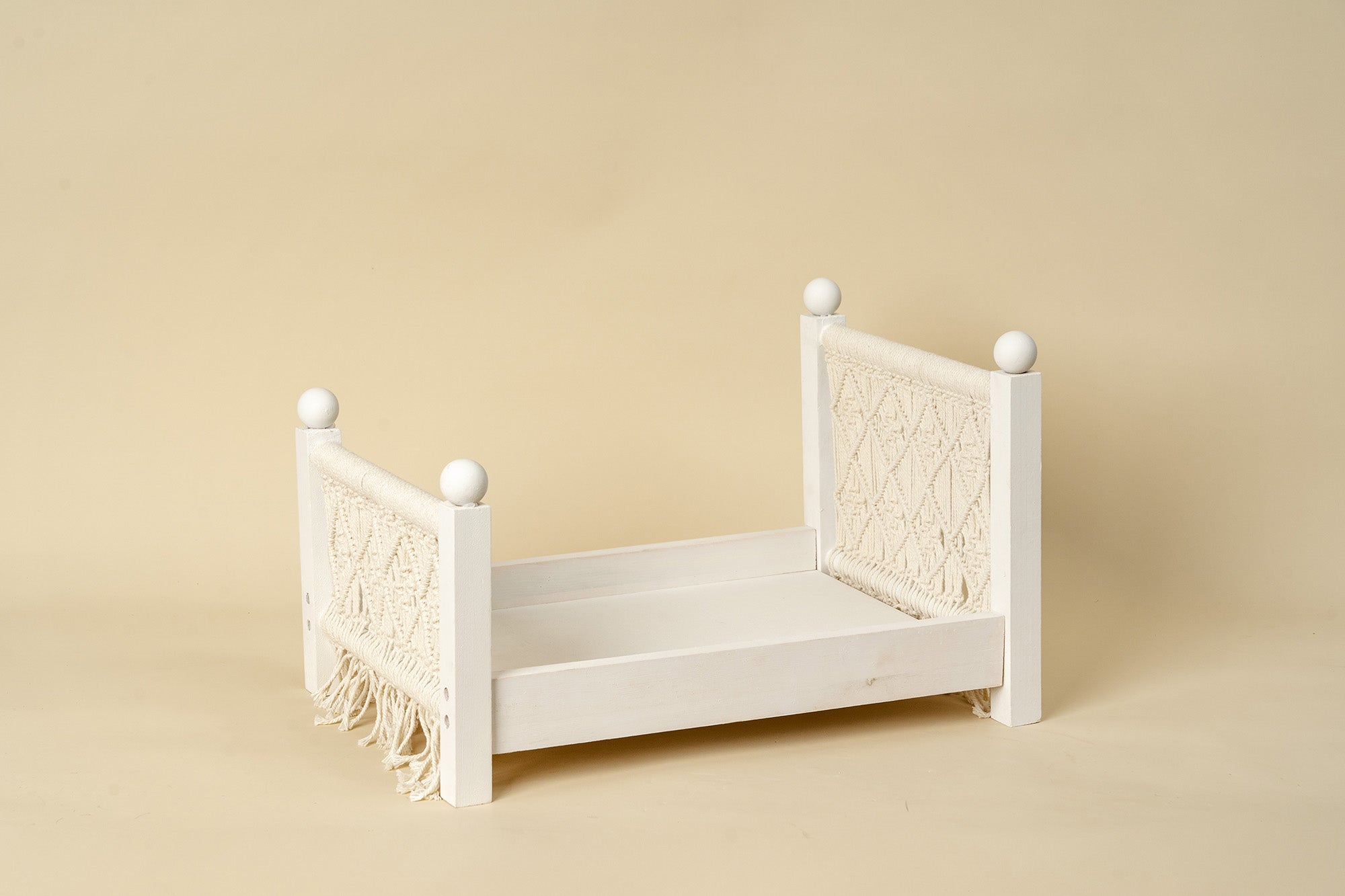 Kate Newborn White Wooden Boho Bed Photography Props