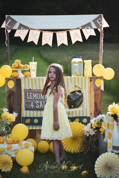 Kate Summer Backdrop Lemonade Stand Designed by AAE Photography -UK