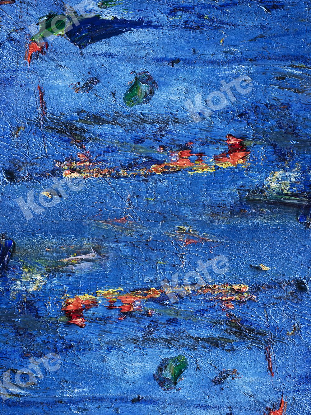 Kate Blue Oil Painting Abstract Backdrop for Photography