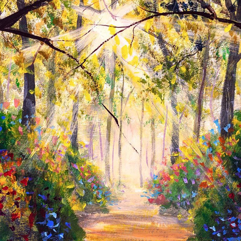 Kate Fine Art Grove Path Spring Autumn Backdrop Designed by GQ